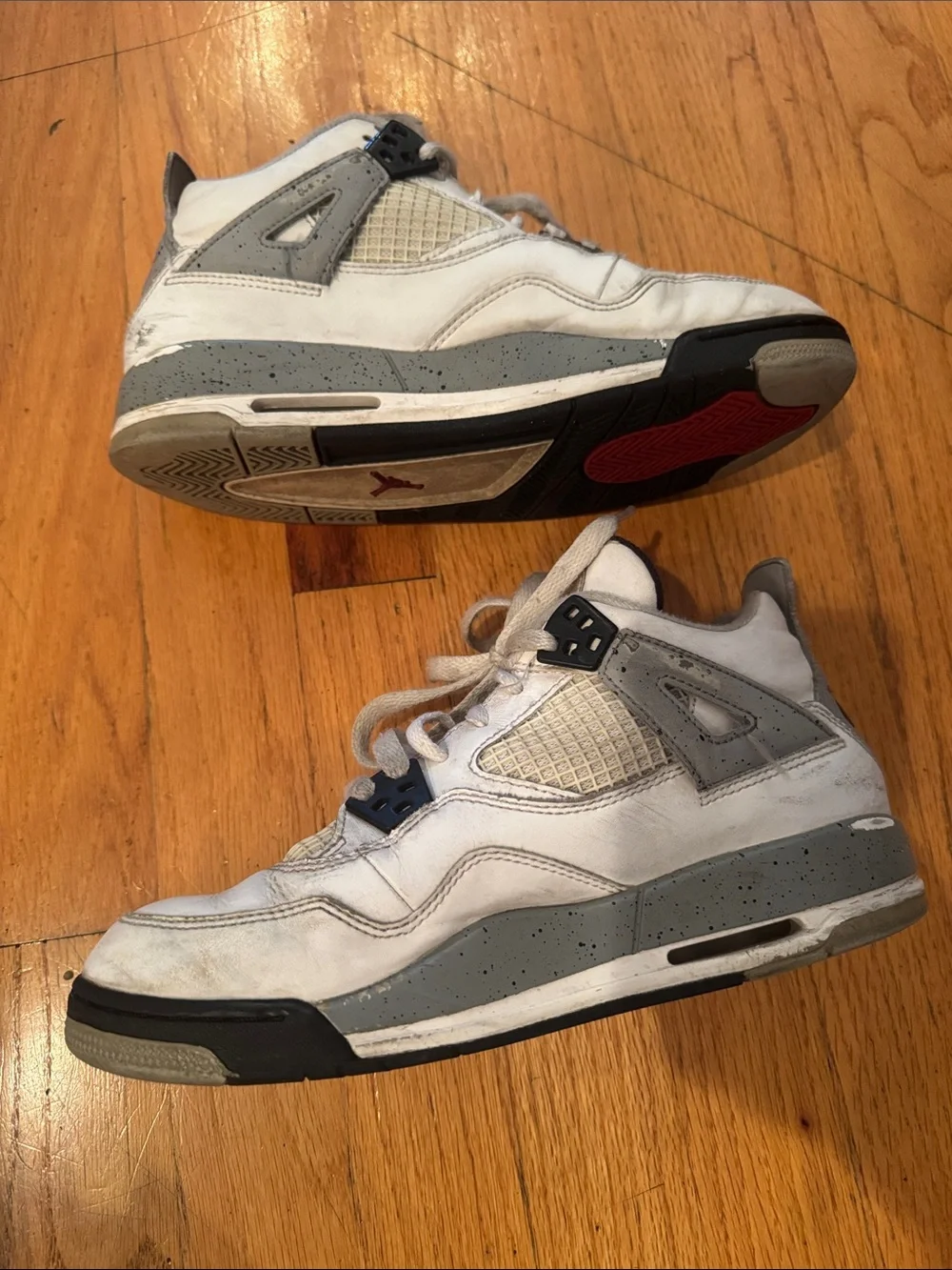 Nike Air Jordan Retro 4 White Cement Grade School